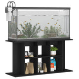 Aquarium Stand Black 120x40x60 cm Engineered Wood - Side View
