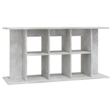 Aquarium Stand Concrete Grey 120x40x60 cm Engineered Wood - Front View