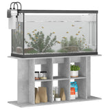 Aquarium Stand Concrete Grey 120x40x60 cm Engineered Wood - Side View