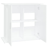 Aquarium Stand White 81x36x73 cm Engineered Wood - Rear View