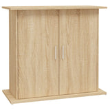 Aquarium Stand Sonoma Oak 81x36x73 cm Engineered Wood - Front View