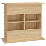 Aquarium Stand Sonoma Oak 81x36x73 cm Engineered Wood - Low Angle