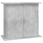 Aquarium Stand Concrete Grey 81x36x73 cm Engineered Wood