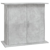 Aquarium Stand Concrete Grey 81x36x73 cm Engineered Wood - Front View