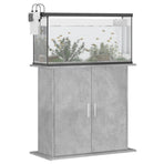 Aquarium Stand Concrete Grey 81x36x73 cm Engineered Wood