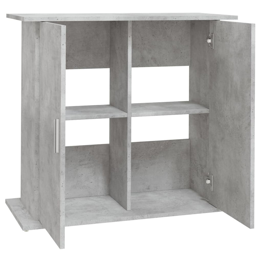 Aquarium Stand Concrete Grey 81x36x73 cm Engineered Wood