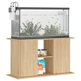 Aquarium Stand Sonoma Oak 101x41x58 cm Engineered Wood - Side View