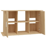 Aquarium Stand Sonoma Oak 101x41x58 cm Engineered Wood - Rear View