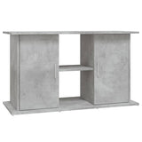 Aquarium Stand Concrete Grey 101x41x58 cm Engineered Wood - Front View