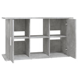 Aquarium Stand Concrete Grey 101x41x58 cm Engineered Wood - Rear View