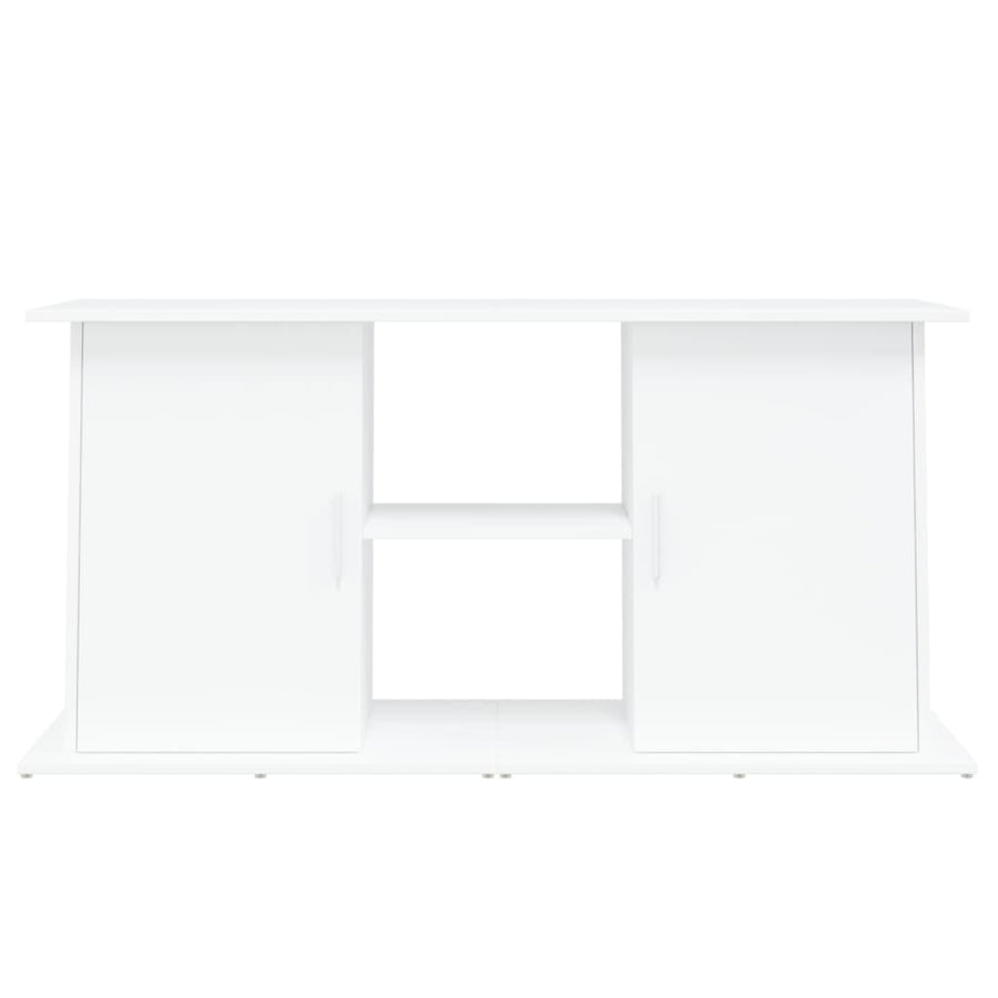 Aquarium Stand White 121x41x58 cm Engineered Wood
