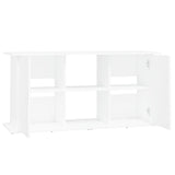 Aquarium Stand White 121x41x58 cm Engineered Wood - Rear View