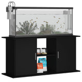 Aquarium Stand Black 121x41x58 cm Engineered Wood - Side View
