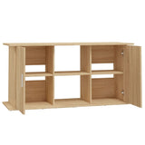 Aquarium Stand Sonoma Oak 121x41x58 cm Engineered Wood - Rear View