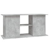 Aquarium Stand Concrete Grey 121x41x58 cm Engineered Wood - Front View