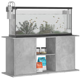 Aquarium Stand Concrete Grey 121x41x58 cm Engineered Wood - Side View