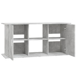 Aquarium Stand Concrete Grey 121x41x58 cm Engineered Wood - Rear View