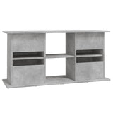 Aquarium Stand Concrete Grey 121x41x58 cm Engineered Wood - Low Angle