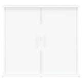 Aquarium Stand White 81x36x73 cm Engineered Wood - 45-Degree Angle