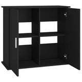 Aquarium Stand Black 81x36x73 cm Engineered Wood - Rear View
