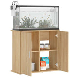 Aquarium Stand Sonoma Oak 81x36x73 cm Engineered Wood - Top-Down View