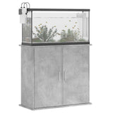 Aquarium Stand Concrete Grey 81x36x73 cm Engineered Wood - Top-Down View
