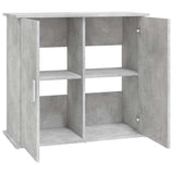 Aquarium Stand Concrete Grey 81x36x73 cm Engineered Wood
