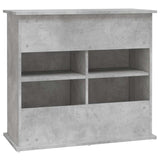 Aquarium Stand Concrete Grey 81x36x73 cm Engineered Wood - Low Angle