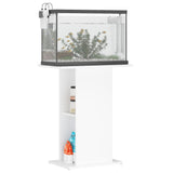 Aquarium Stand White 60.5x36x72.5 cm Engineered Wood - Side View