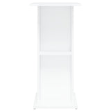 Aquarium Stand White 60.5x36x72.5 cm Engineered Wood - 45-Degree Angle