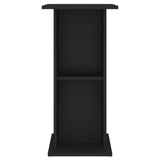 Aquarium Stand Black 60.5x36x72.5 cm Engineered Wood - 45-Degree Angle