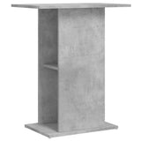 Aquarium Stand Concrete Grey 60.5x36x72.5 cm Engineered Wood - Front View