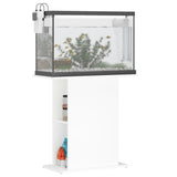 Aquarium Stand White 75x36x72.5 cm Engineered Wood - Side View