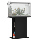 Aquarium Stand Black 75x36x72.5 cm Engineered Wood - Side View