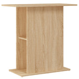 Aquarium Stand Sonoma Oak 75x36x72.5 cm Engineered Wood - Front View