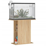 Aquarium Stand Sonoma Oak 75x36x72.5 cm Engineered Wood - Side View