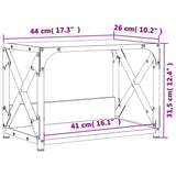 Printer Stand 2-Tier Sonoma Oak 44x26x31.5 cm Engineered Wood