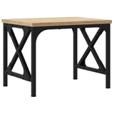 Printer Stand Sonoma Oak 40x30x31 cm Engineered Wood - Rear View