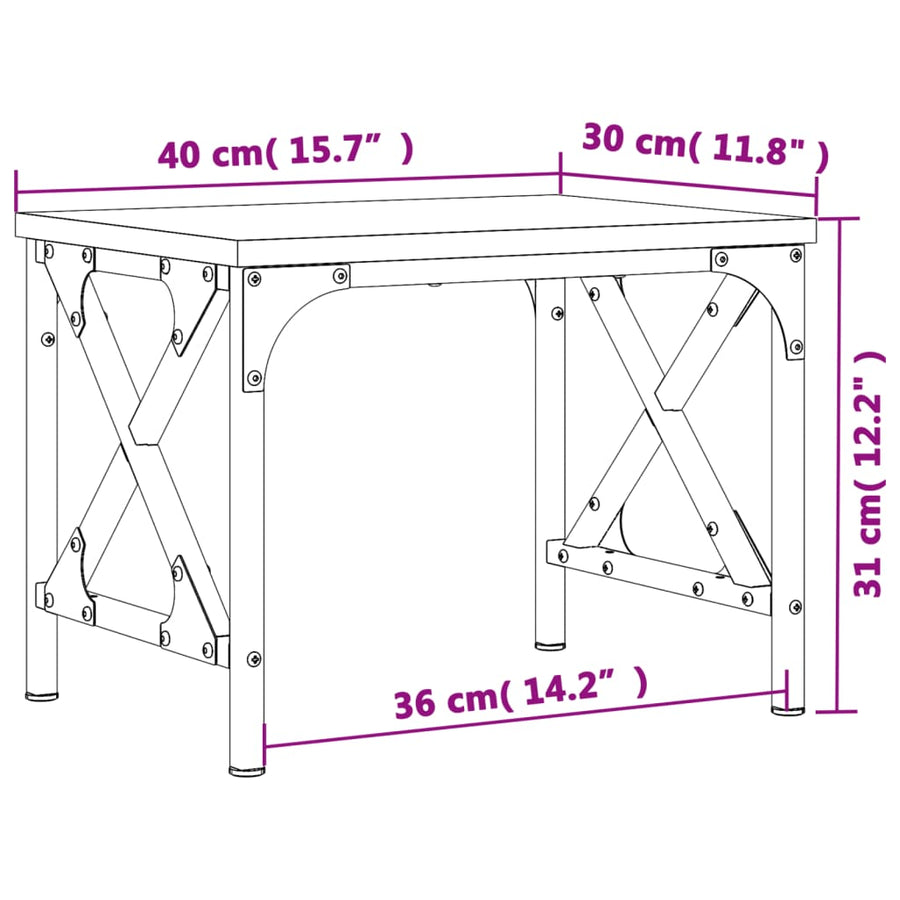 Printer Stand Sonoma Oak 40x30x31 cm Engineered Wood