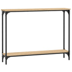 Console Table Sonoma Oak 100x22.5x75 cm Engineered Wood