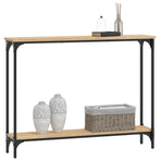 Console Table Sonoma Oak 100x22.5x75 cm Engineered Wood