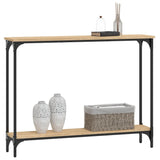 Console Table Sonoma Oak 100x22.5x75 cm Engineered Wood - Side View
