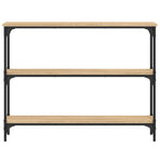 Console Table Sonoma Oak 100x22.5x75 cm Engineered Wood
