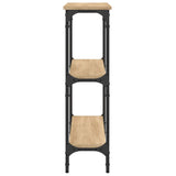 Console Table Sonoma Oak 100x22.5x75 cm Engineered Wood - 45-Degree Angle