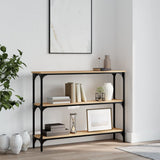 Console Table Sonoma Oak 100x22.5x75 cm Engineered Wood