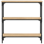 Console Table Sonoma Oak 75x22.5x75 cm Engineered Wood