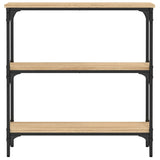 Console Table Sonoma Oak 75x22.5x75 cm Engineered Wood - Top-Down View