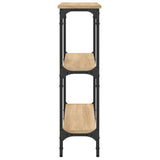 Console Table Sonoma Oak 75x22.5x75 cm Engineered Wood - 45-Degree Angle