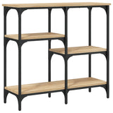 Console Table Sonoma Oak 80x29x75 cm Engineered Wood - Front View