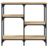 Console Table Sonoma Oak 80x29x75 cm Engineered Wood - Top-Down View